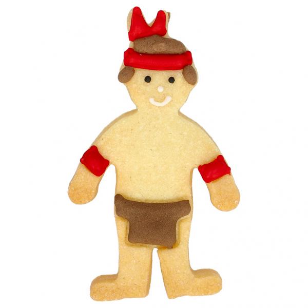 Ausstechform -  Indianer, 8,5 cm - Edelstahl, mit Innenprägung